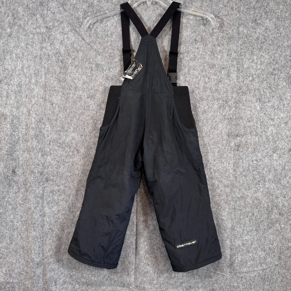OBERMEYER Kids Black Size 4 Boys Girls SKI BIB Outerwear Snow Pants - Picture 2 of 10